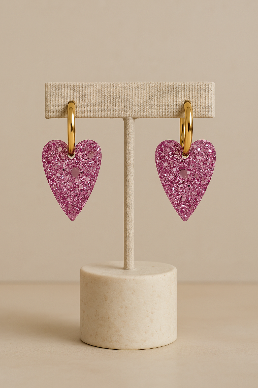 Boucles d'oreilles - Cœurs "Les Nicolettes"