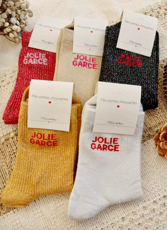 Chaussettes - Jolie garce (3 coloris)