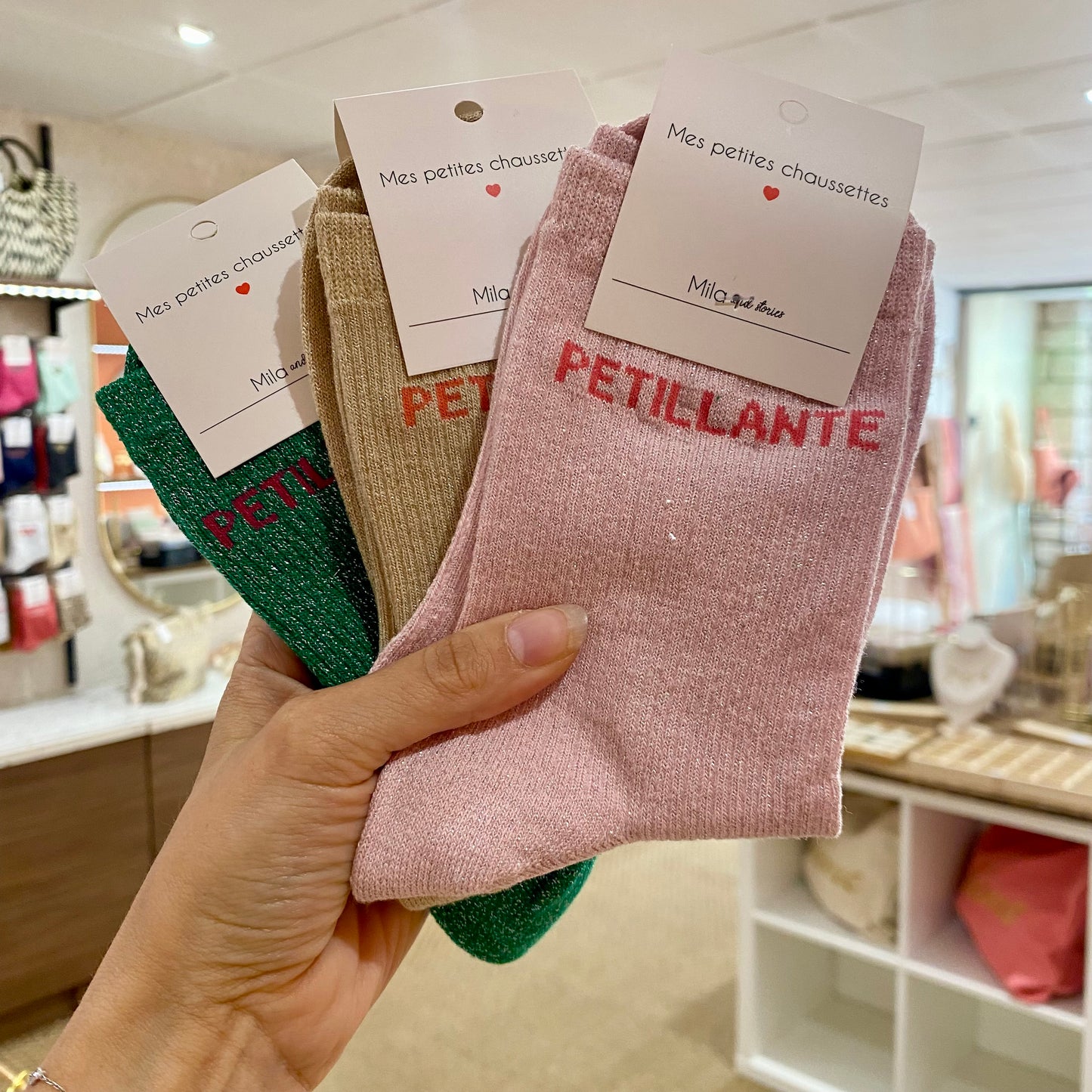 Chaussettes Pétillante - Rose