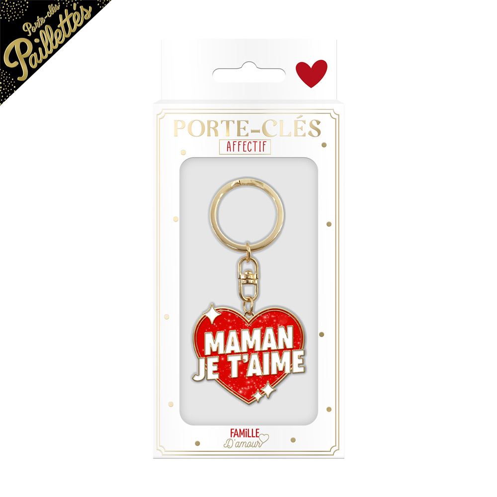 Porte-clés MAMAN JE T'AIME