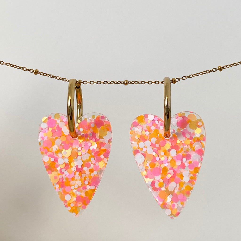 Boucles d'oreilles - Cœurs "Les Nicolettes"