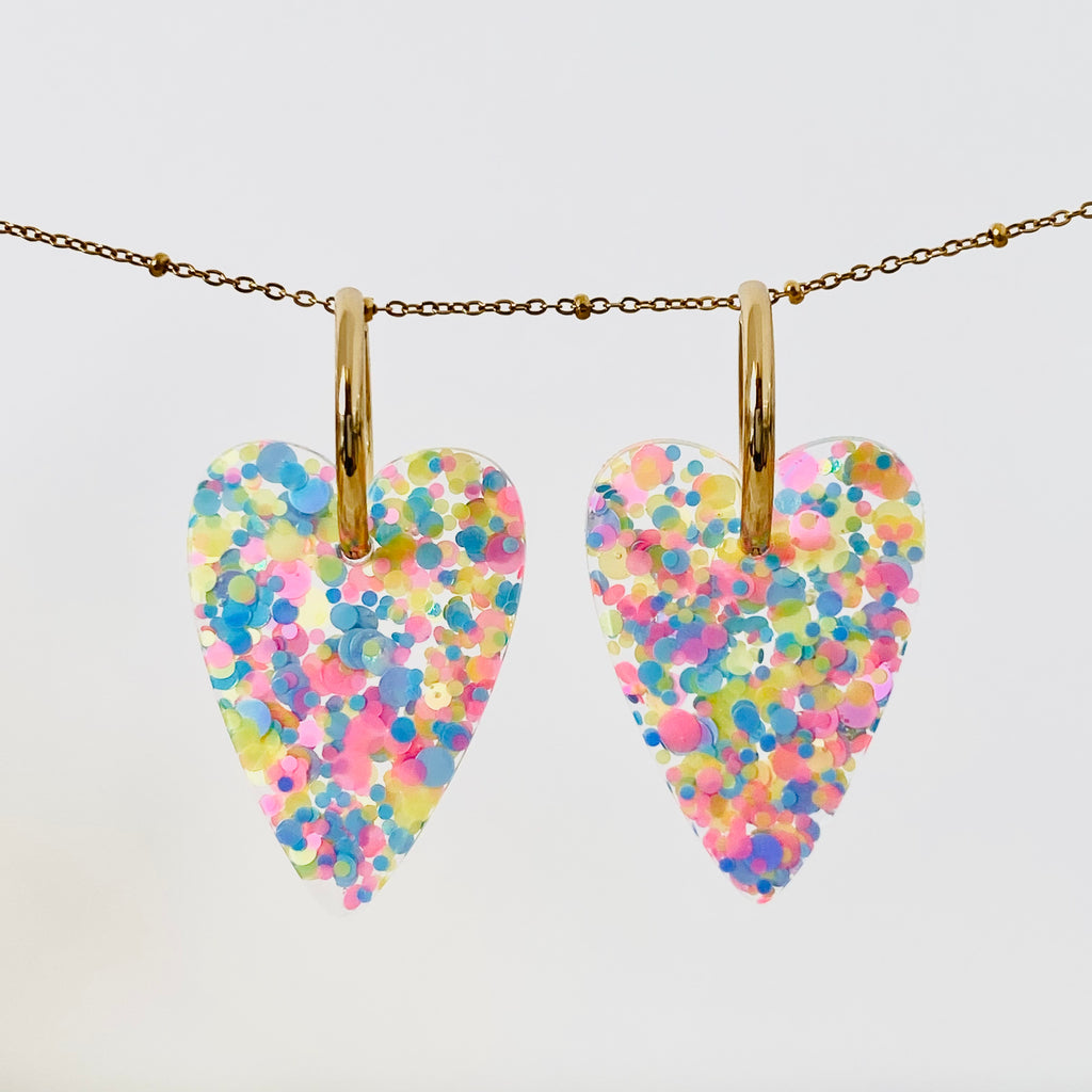 Boucles d'oreilles - Cœurs "Les Nicolettes"