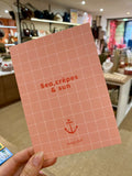 Carte postale "Sea, crêpes & sun"