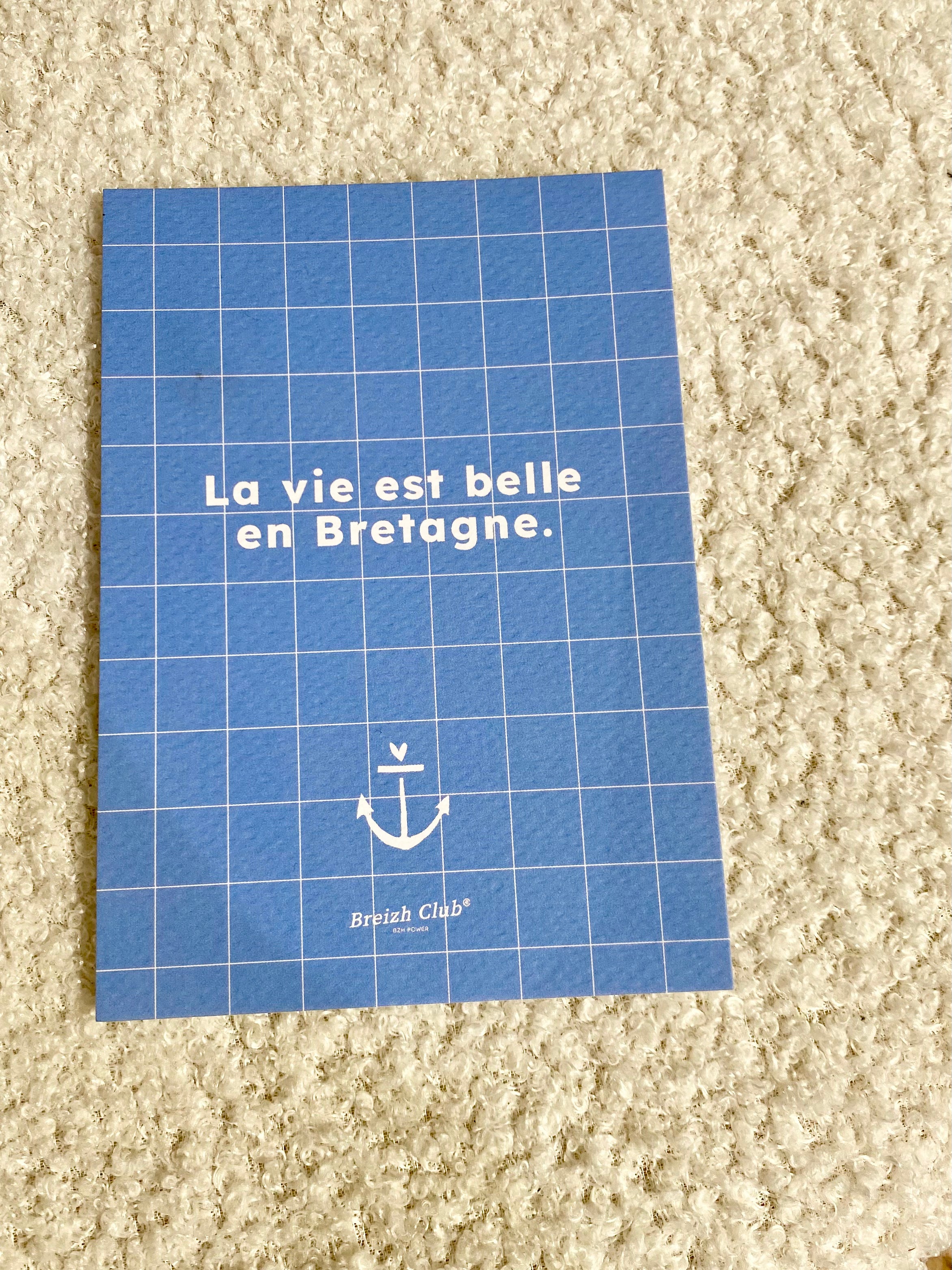 Carte postale "La vie est belle en Bretagne"