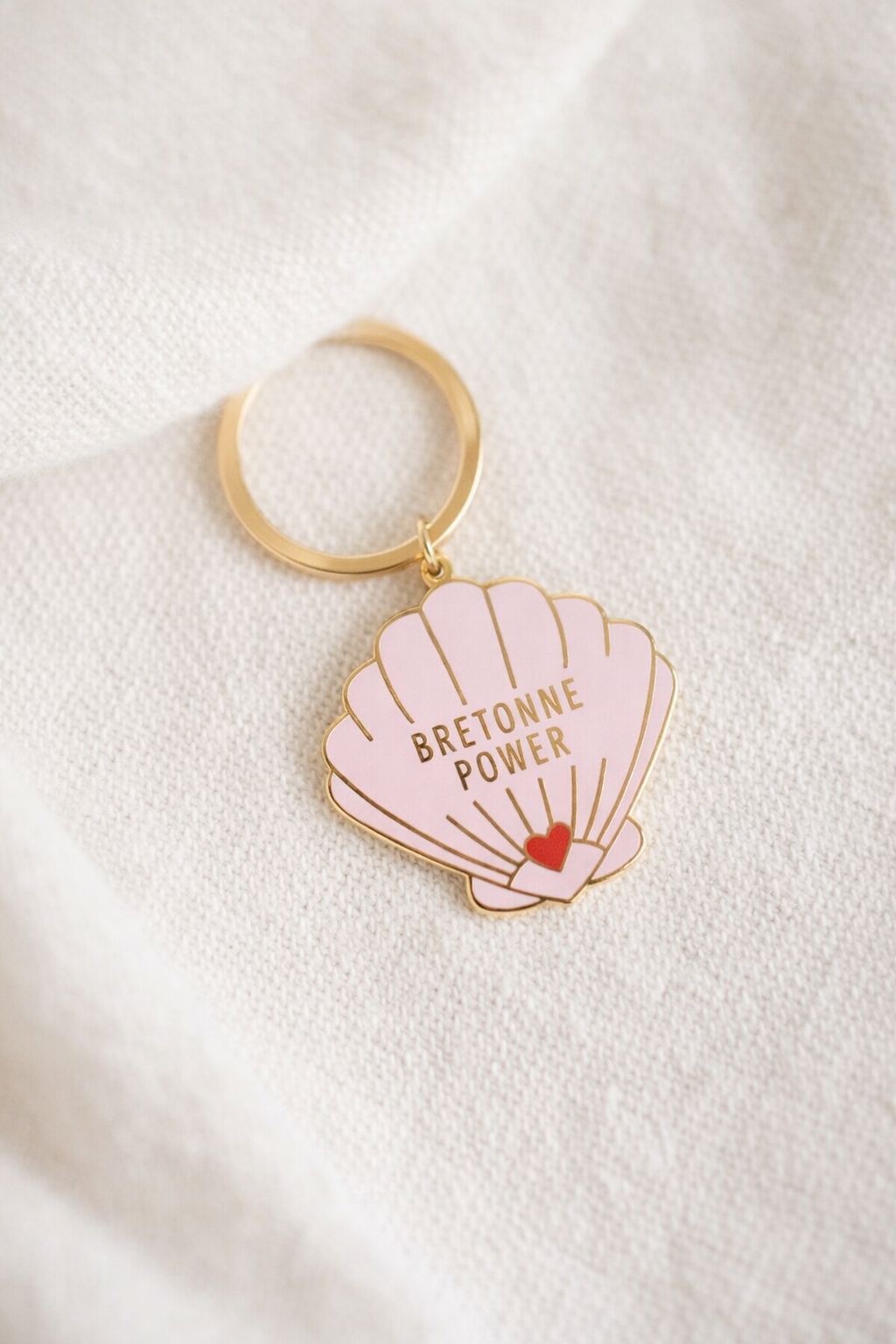 Porte-clés émaillé Bretonne power