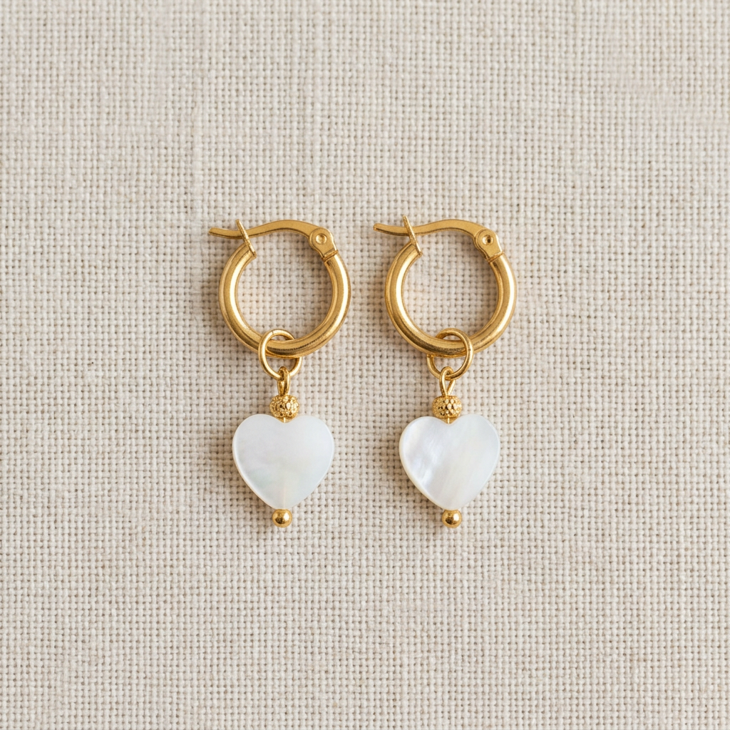 Boucles d'oreilles Romy - Nacre