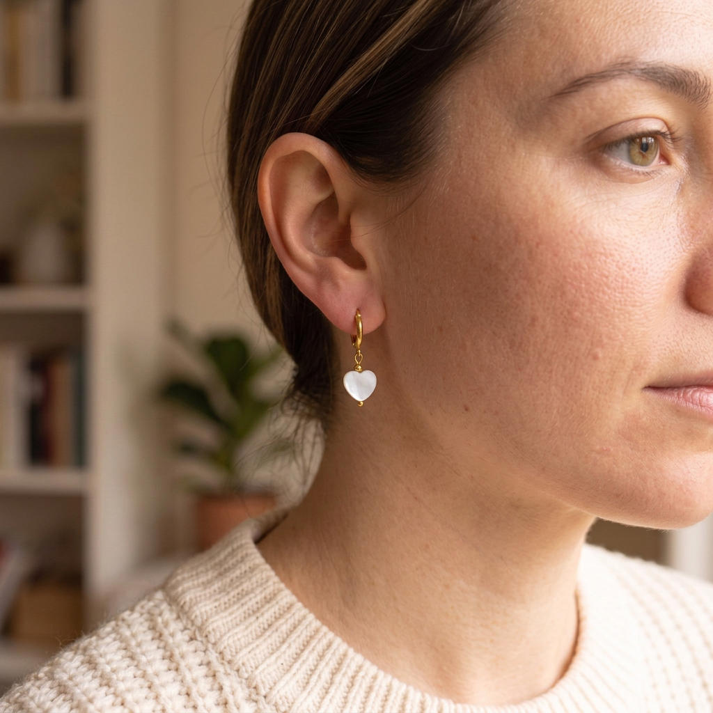 Boucles d'oreilles Romy - Nacre