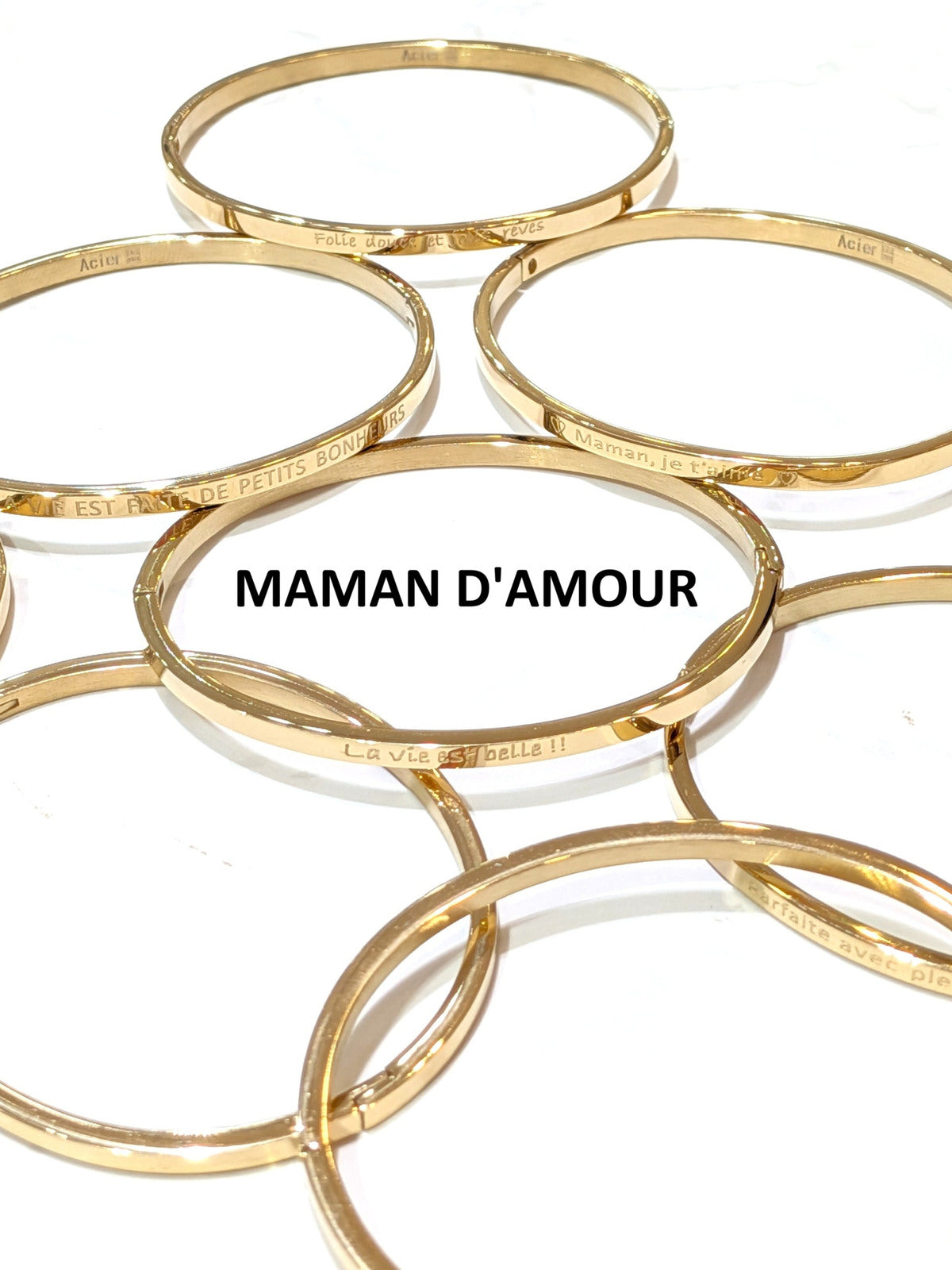 Bracelet message MAMAN D'AMOUR