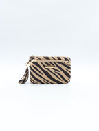 Porte monnaie ZÉBRÉ beige