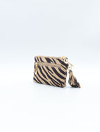 Porte monnaie ZÉBRÉ beige