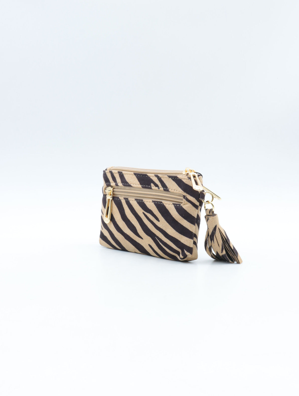 Porte monnaie ZÉBRÉ beige