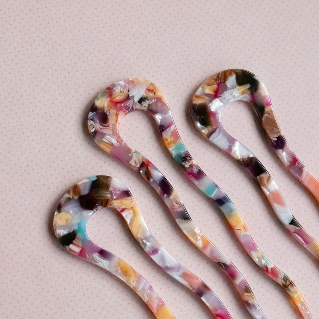 Pics à cheveux - rose/multicolore